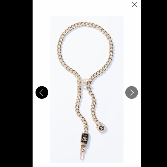 NWT Chanel 22C Cuban Link lipstick & CC Belt in 80 - Picture 7 of 9
